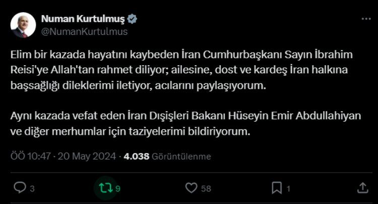 TBMM Başkanı Numan Kurtulmuş