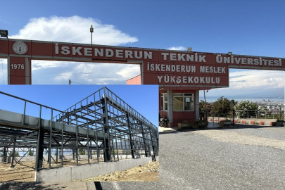 İskenderun Meslek Yüksekokulu yeni kampüs inşaatında Çalışmalar hızla devam ediyor