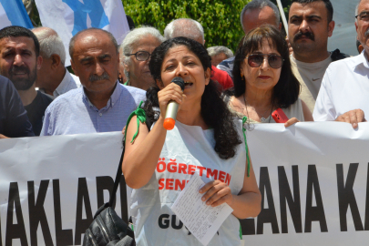 Öğretmenlere saldırı protesto edildi