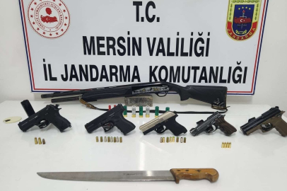 Mersin'deki silah kaçakçılığı operasyonunda yakalanan 7 zanlı salıverildi