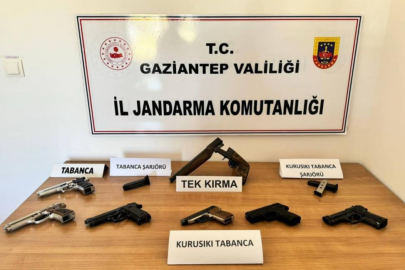 Gaziantep Jandarmadan silah kaçakçılarına darbe