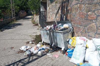 Akçatekir Yaylası sakinleri, sokağa taşan çöpten şikâyetçi