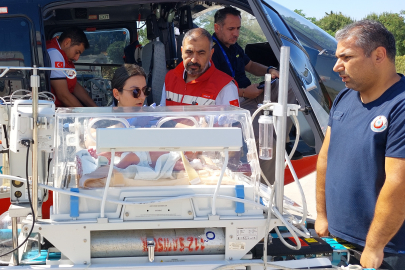 Sivas'ta yenidoğan bebek ambulans helikopter ile Samsun'a sevk edildi