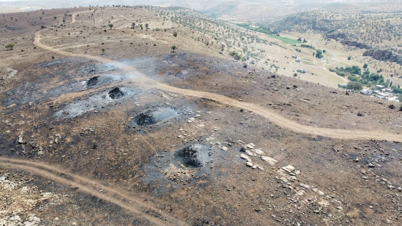 mardin mazıdağı yangın