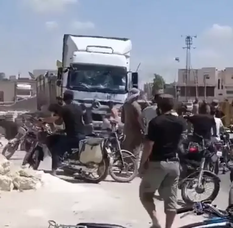 Kayseri'de gerilimden sonra Suriye'de Türk kamyonlarına saldırı 2