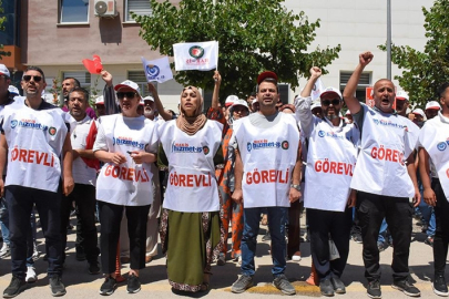 Van'da işten çıkarılan belediye çalışanlarının eylemi sürüyor