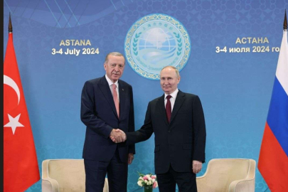 Cumhurbaşkanı Erdoğan, Rusya Devlet Başkanı Putin ile bir araya geldi