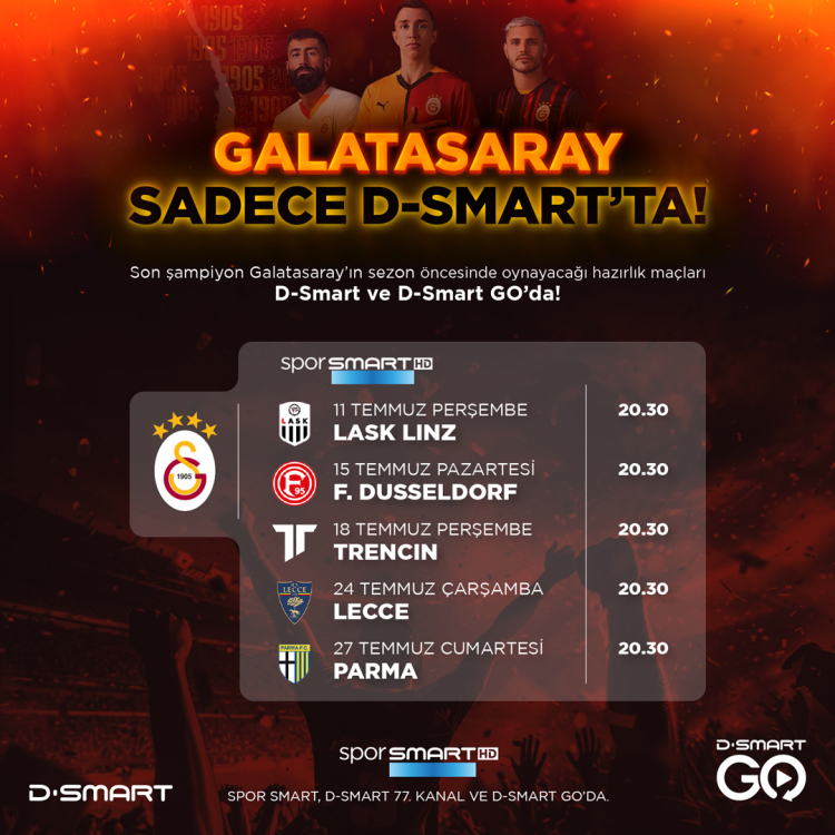 Galatasaray'ın hazırlık maçları belli oldu 2