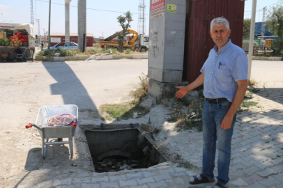 Hatay'da at arabalı mazgal hırsızları kameraya yakalandı