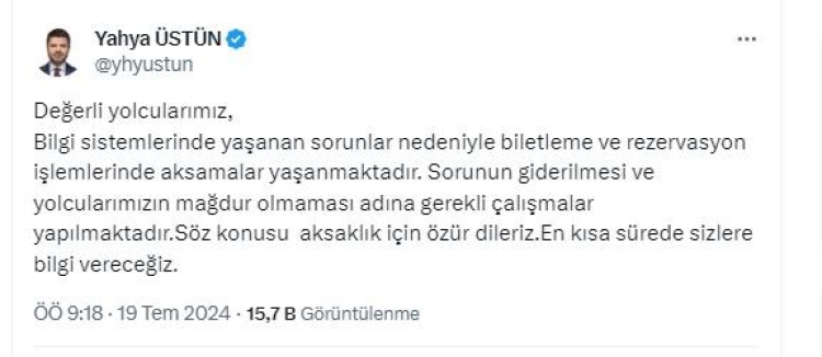 THY Basın Müşaviri Yahya Üstün