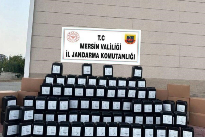 Mersin'de sahte içki üreten 2 şüpheli yakalandı