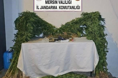 Mersin’de zehir taciri operasyonunda 3 kilo madde ve silah ele geçirildi