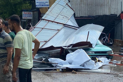 Osmaniye’de şiddetli fırtına kenti yerle bir etti