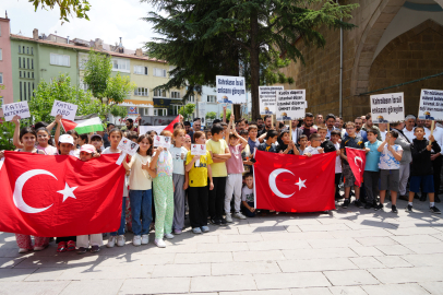 Niğde'de İsrail Başbakanı'nın ABD Kongresi'nde yaptığı konuşma protesto edildi