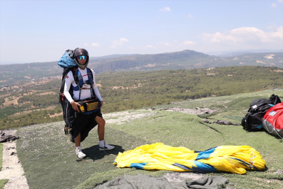 Yamaç Paraşütü Milli Takımı'nın genç sporcusu, uluslararası başarı için çalışıyor