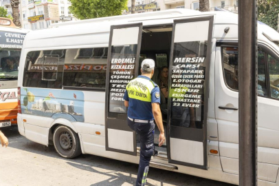 Mersin’de sıcak havalara karşı toplu taşıma denetimleri artırıldı