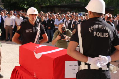 Çankırılılar şehit polis Ahmet Şahan'ı uğurladı