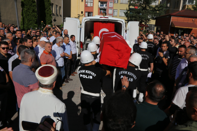 Şehit Polis Memuru Ahmet Şahan, törenle uğurlandı