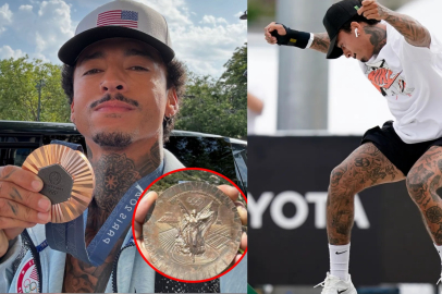 Amerikalı kaykaycı Nyjah Huston'ın madalyasındaki değişim, olimpiyatların prestijini zedeledi