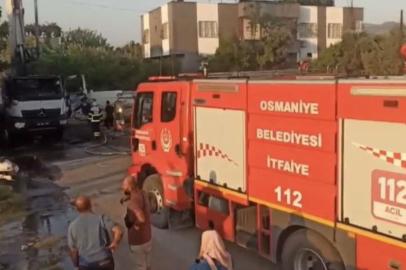 Osmaniye'de beton pompası kazasında 2 yaralı