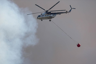 MSB 13 helikopterle orman yangınlarını söndürme çalışmalarına destek veriyor