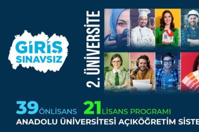 Anadolu Üniversitesi'nde sınavsız ikinci üniversite kayıtları başladı