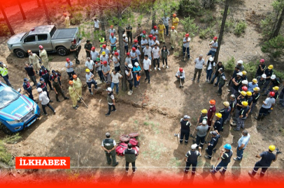 Adana Orman Bölge Müdürlüğü'nden gerçeği aratmayan yangın tatbikatı