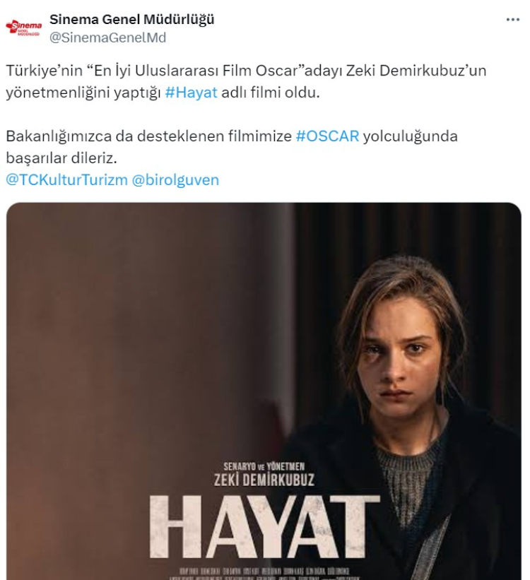 Zeki Demirkubuz'un Hayat filmi Türkiye'nin Oscar adayı oldu 2