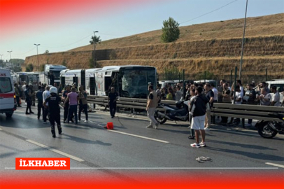 Küçükçekmece'de metrobüs kazası: 10 yaralı, seferler durduruldu