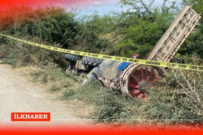 Adana'da traktör kazası: 1 ölü, 1 yaralı