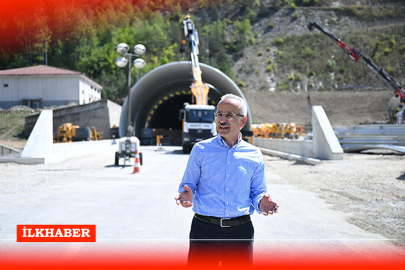 Uraloğlu: Bolu Dağı Tüneli’ndeki çalışmaları 19 Eylül'e kalmadan 8 ya da 9 Eylül’e kadar bitirmeyi hedefliyoruz