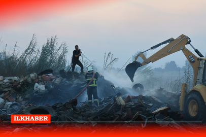 Adana’da çiftçinin yaktığı anız yangın çıkardı