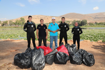 Hatay Amik Gölü'nün son parçası, temizlikle canlanıyor