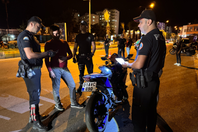 Mersin'de motosiklet sürücülerine yönelik 'Şok uygulaması' gerçekleştirildi