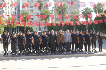 Atatürk Parkı’nda İtfaiye Haftası için çelenk töreni düzenlendi