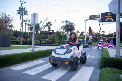 Mersin’de Trafik Park, çocukların eğlence ve öğrenme noktası oluyor