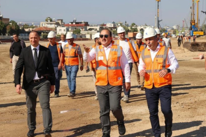 Mersin Valisi Pehlivan'dan hızlı tren hattı projesine ziyaret