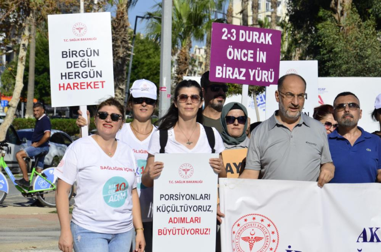 Mersin'de Dünya Yürüyüş Günü etkinliği düzenlendi 2