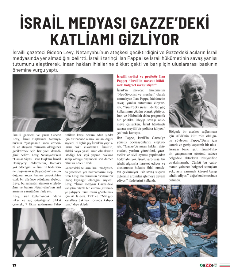 Press For Palestine'dan Gazze’de hayatını kaybeden gazetecilerin anısına ‘Gazzete’ basıldı Soykırımı Belgelediğimiz İçin Hedefteyiz 17