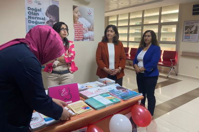 Niğde Eğitim ve Araştırma Hastanesi'nde normal doğum bilgilendirme standı açıldı