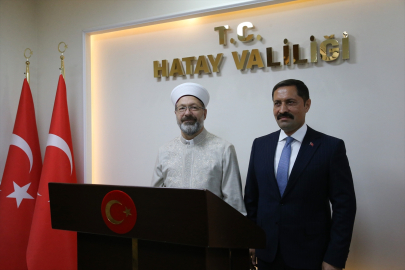 Diyanet İşleri Başkanı Ali Erbaş, Hatay'da 40 camiyi toplu olarak açtı