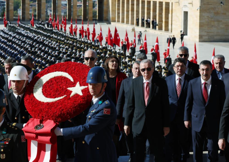 Cumhurbaşkanı Erdoğan başkanlığındaki devlet erkanı, Anıtkabir'i ziyaret etti 2