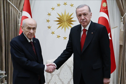 Cumhurbaşkanı Erdoğan, MHP Genel Başkanı Bahçeli'yi kabul etti