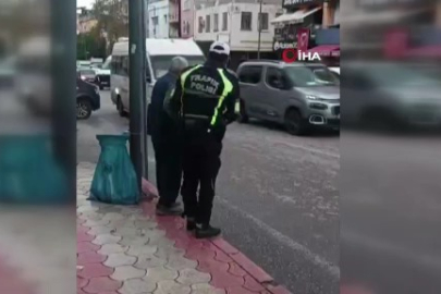 Hatay’da polis memurundan örnek davranış