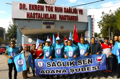 Sağlık-Sen Adana Şubesi, Adana Dr. Ekrem Tok Hastanesi'nde ortaya atılan mobbing iddialarına cevap verdi