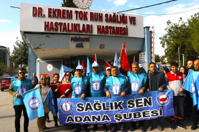 Sağlık-Sen Adana Şubesi, Adana Dr. Ekrem Tok Hastanesi'nde ortaya atılan mobbing iddialarına cevap verdi