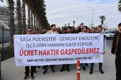 SASA Polyester fabrikasında maaş krizi: Taşeron işçiler eylemde