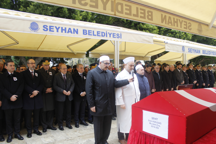 Şehit Uzman Çavuş Eren Kızıldağ İçin Adana Sabancı Merkez Camisi'nde tören töreni düzenlendi