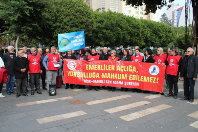 DİSK Emekli Sen Adana’da emeklilerin taleplerini dile getirdi