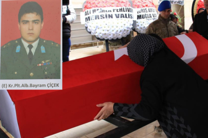 Şehit Pilot Bayram Çiçek, Mersin’de uğurlandı